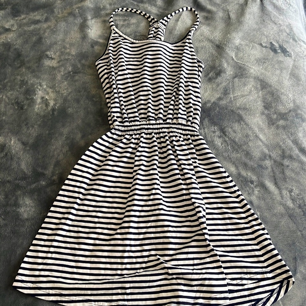 Navy and White Stripped Sundress